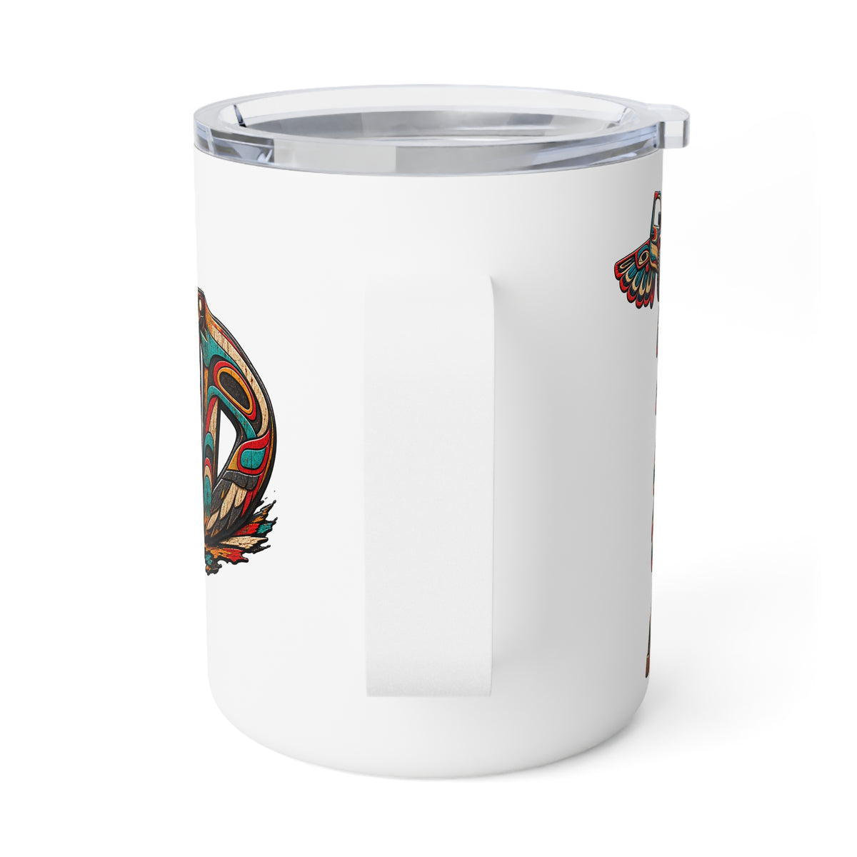 Tribal Eagle Insulated Coffee Mug — 10oz Travel Tumbler