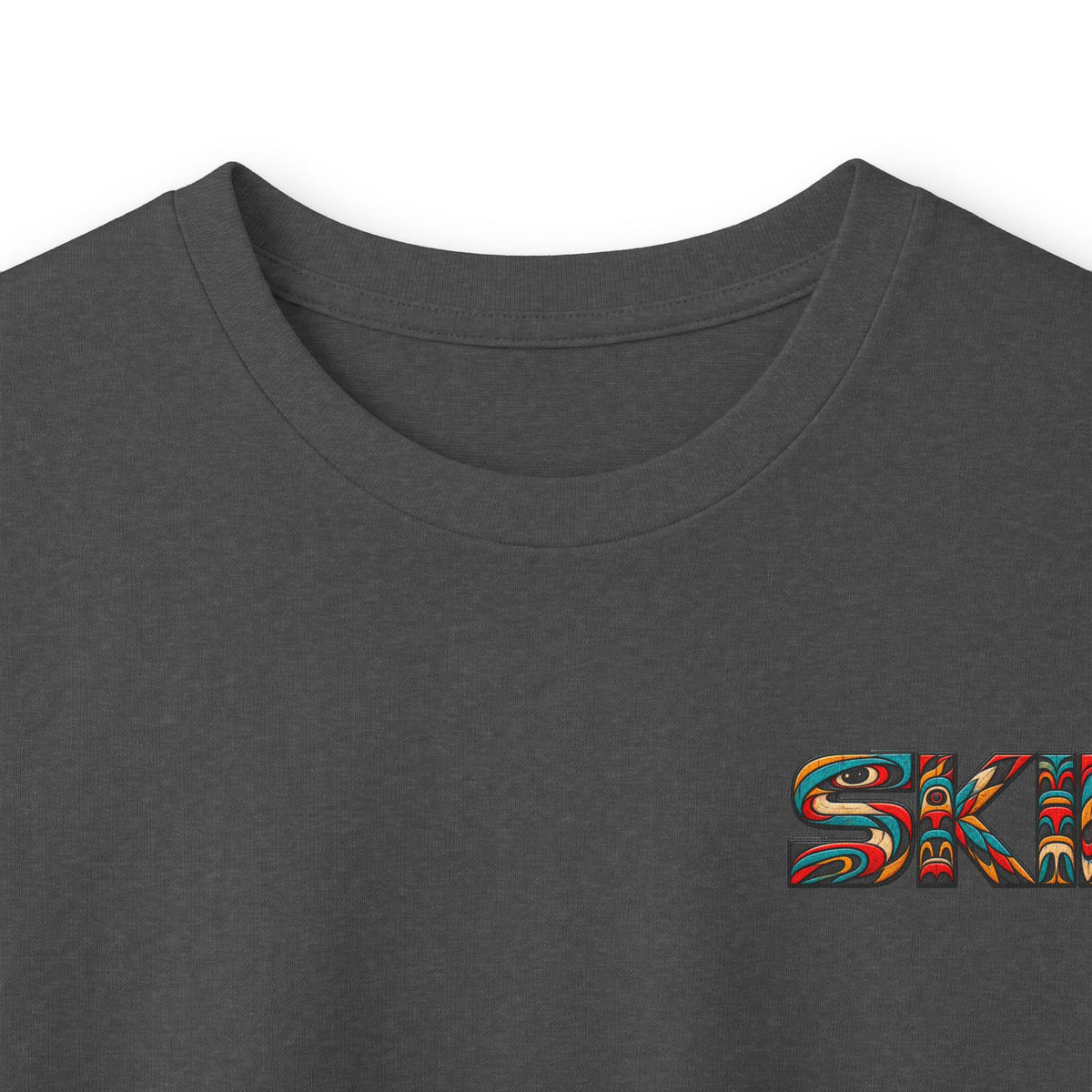 Long Sleeve Tee — Colorful "JEEP LINEAGE TOTEM" Graphic ("SKD")