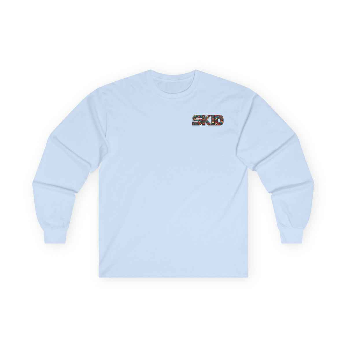 Long Sleeve Tee — Colorful "JEEP LINEAGE TOTEM" Graphic ("SKD")