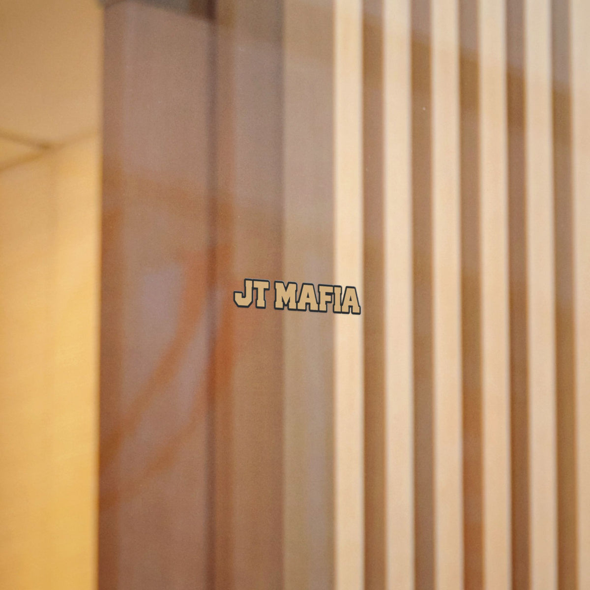 JT Mafia Gold Logo Sticker