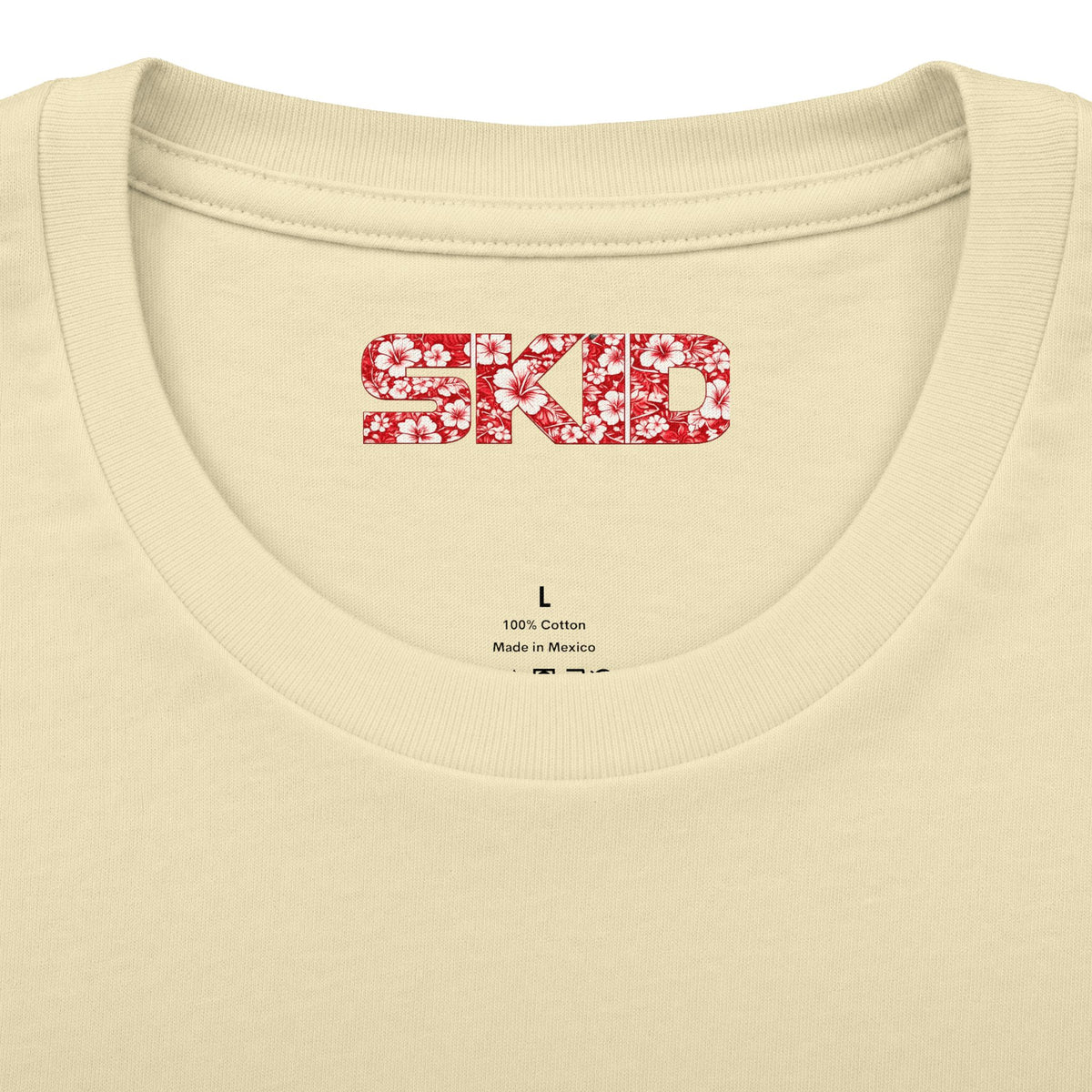 Floral Jeep Graphic Tee - Red Hawaiian Cruiser T-Shirt