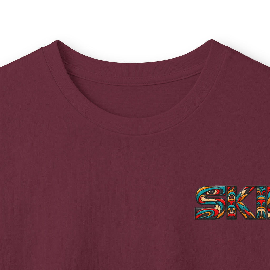 Long Sleeve Tee — Colorful "JEEP LINEAGE TOTEM" Graphic ("SKD")