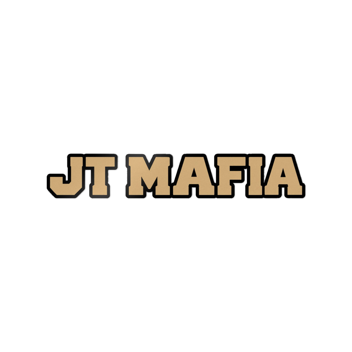 JT Mafia Gold Logo Sticker