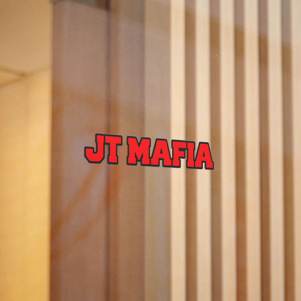 JT MAFIA Red Logo Sticker — UV DTF Durable Vinyl Sticker