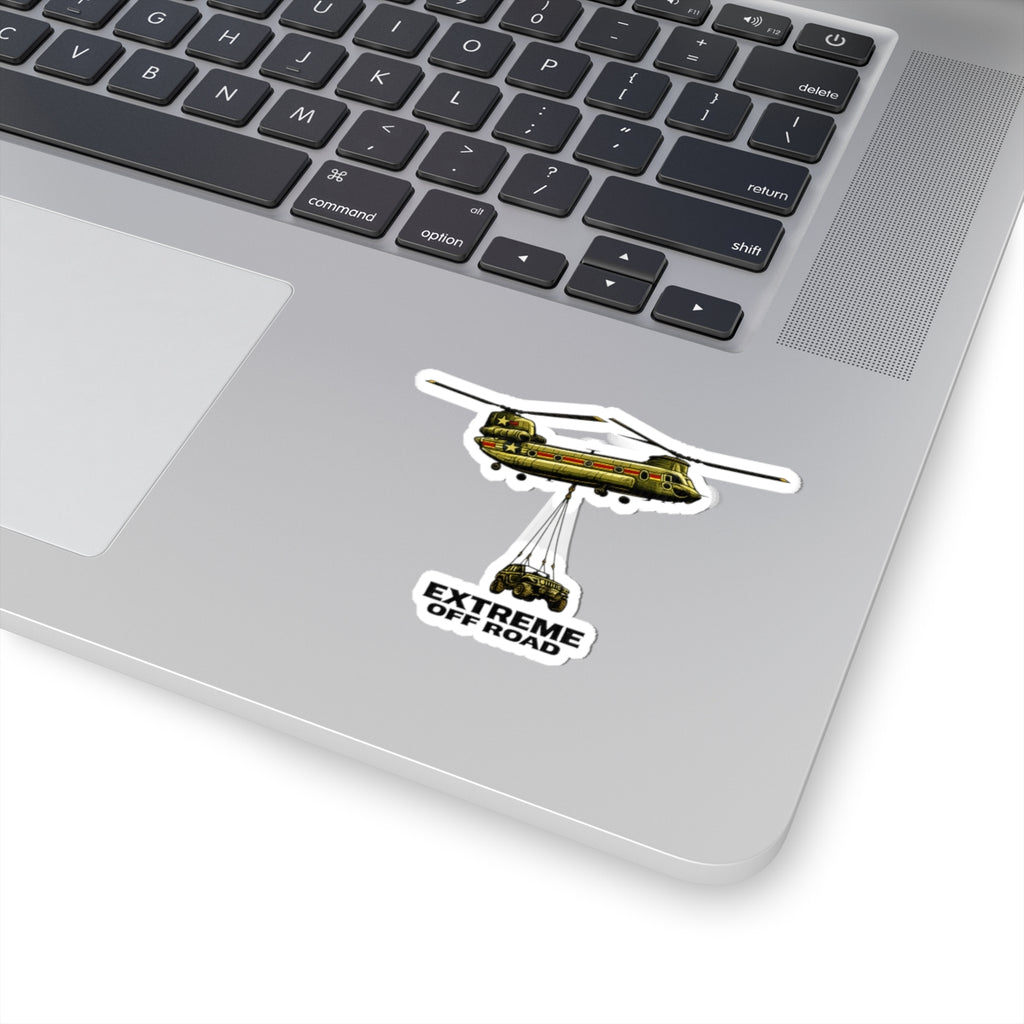 Extreme Off Road Helicopter Sticker — Military Chinook Vehicle Rescue Decal