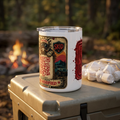 Insulated Coffee Mug - Retro Off-Road 'SKID' Adventure Travel 10oz Tumbler