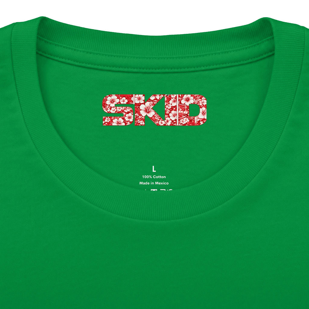 Floral Jeep Graphic Tee - Red Hawaiian Cruiser T-Shirt