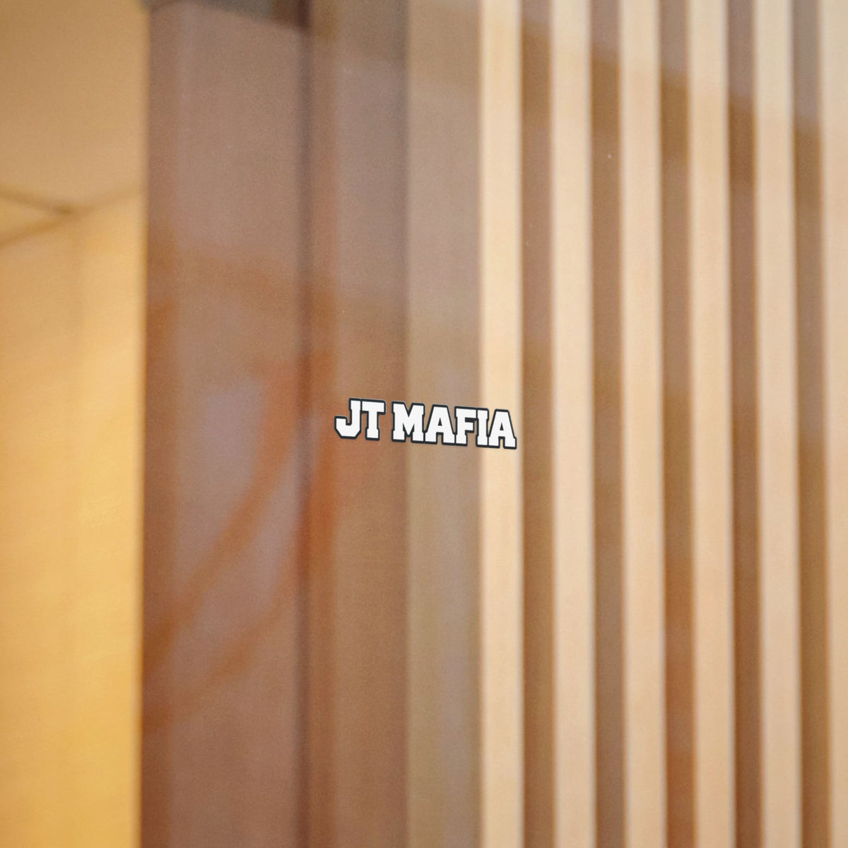 JT Mafia Sticker-WHITE — Bold Logo UV DTF Decal