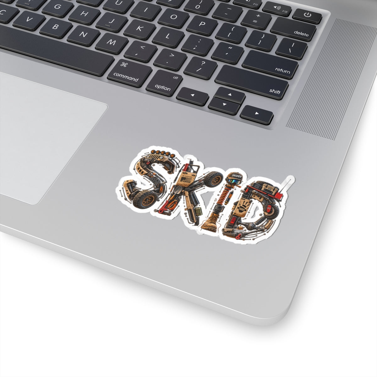 Skid Mechanic-Tool Kiss-Cut Sticker — Automotive Gear Decal for Laptops, Trucks & Toolboxes