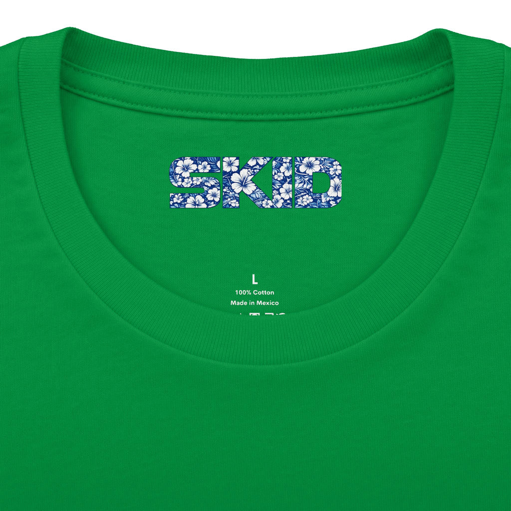 Floral Jeep Graphic Tee – Blue Flower Off-Road Truck T-Shirt