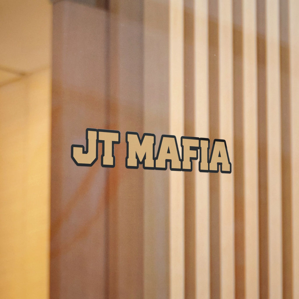 JT Mafia Gold Logo Sticker