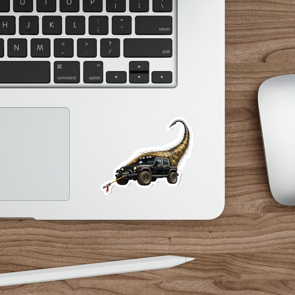 Jeep Wrapping Horn Die-Cut Sticker — Offroad 4x4 Adventure Decal