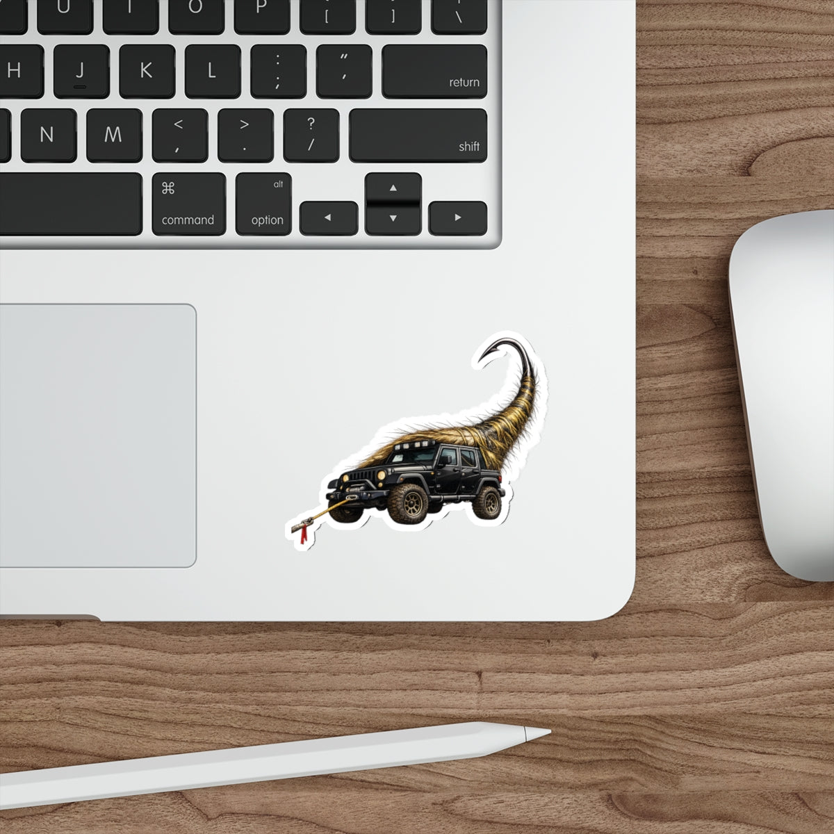 Jeep Wrapping Horn Die-Cut Sticker — Offroad 4x4 Adventure Decal