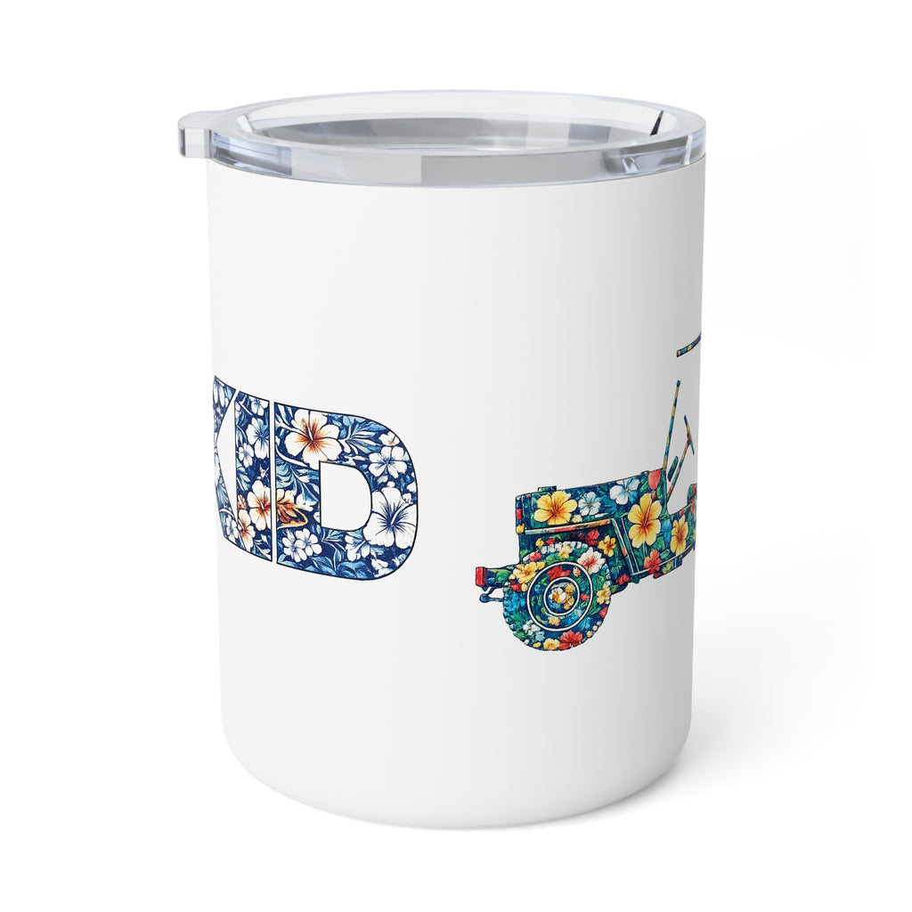 Floral Jeep 10oz Insulated Coffee Mug – Vintage Floral "OG JEEP"
