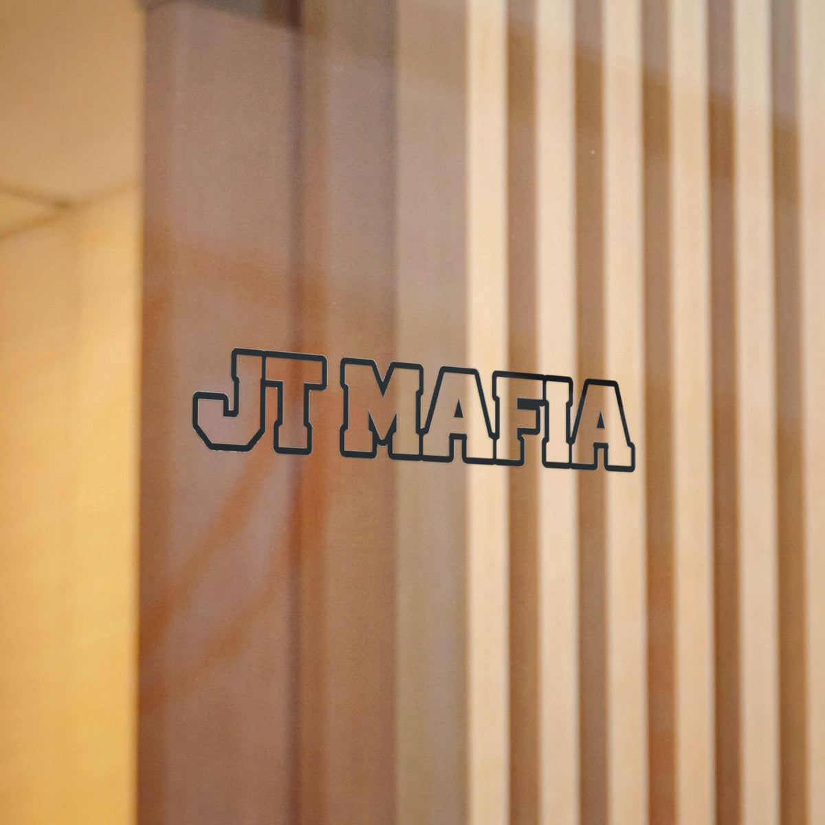 JT MAFIA Clear/Black Border -Transfer sticker