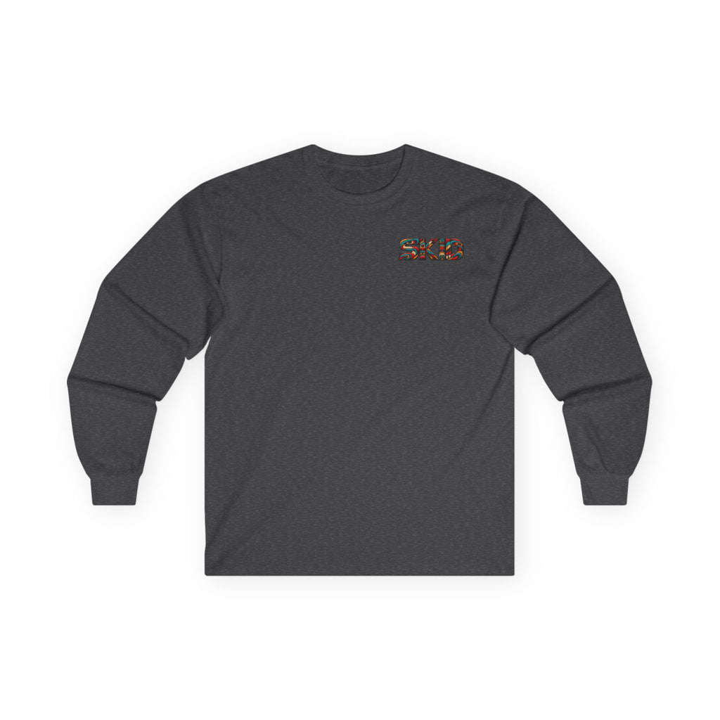 Long Sleeve Tee — Colorful "JEEP LINEAGE TOTEM" Graphic ("SKD")