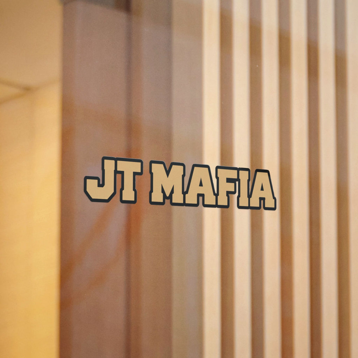 JT Mafia Gold Logo Sticker