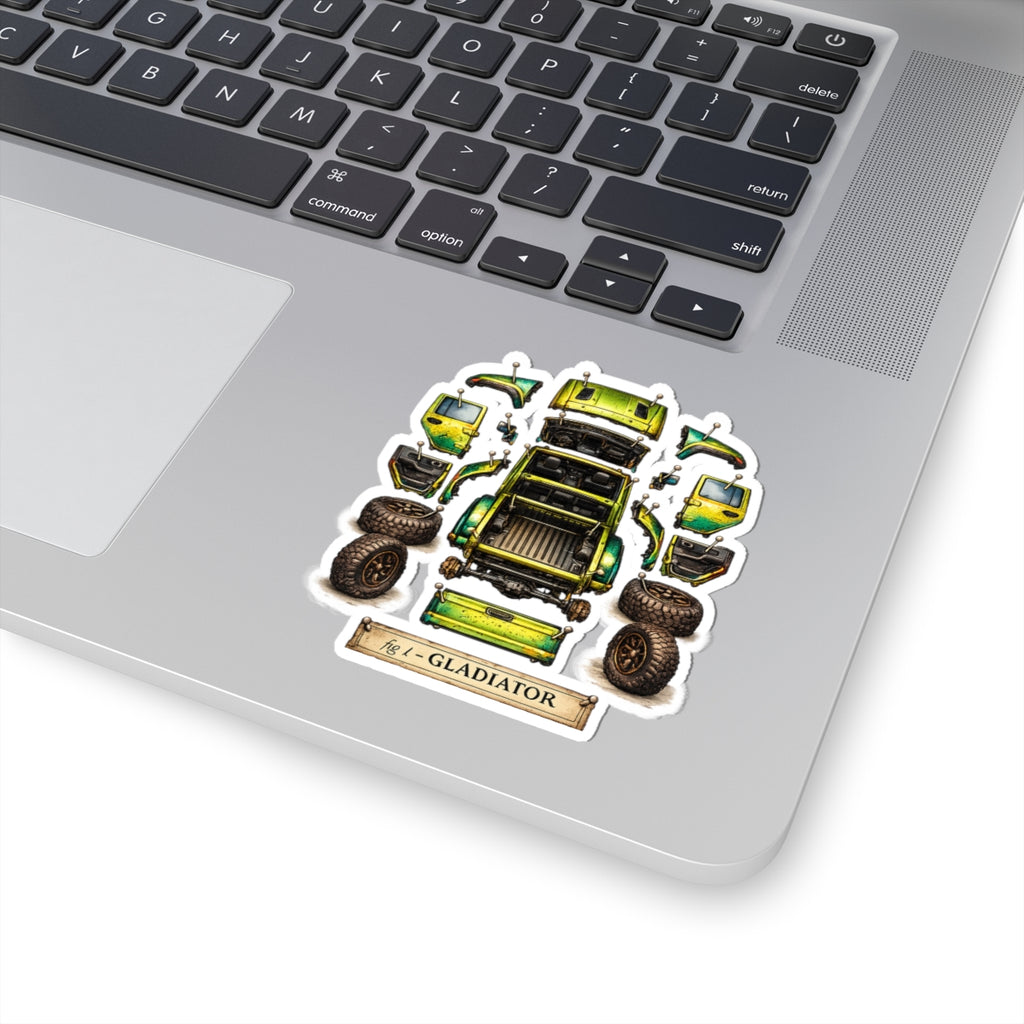 Gladiator Dissect Green Kiss-Cut Sticker