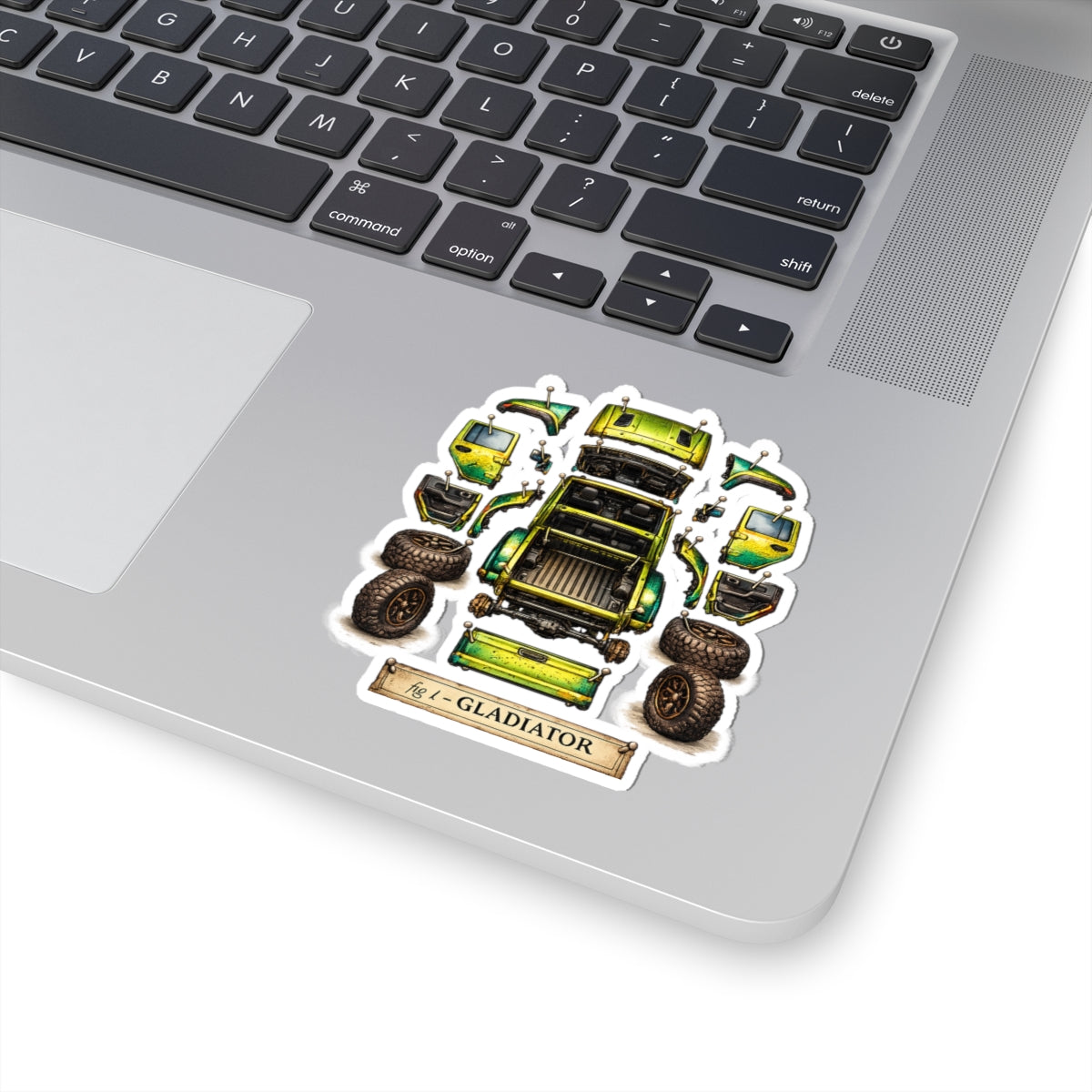 Gladiator Dissect Green Kiss-Cut Sticker