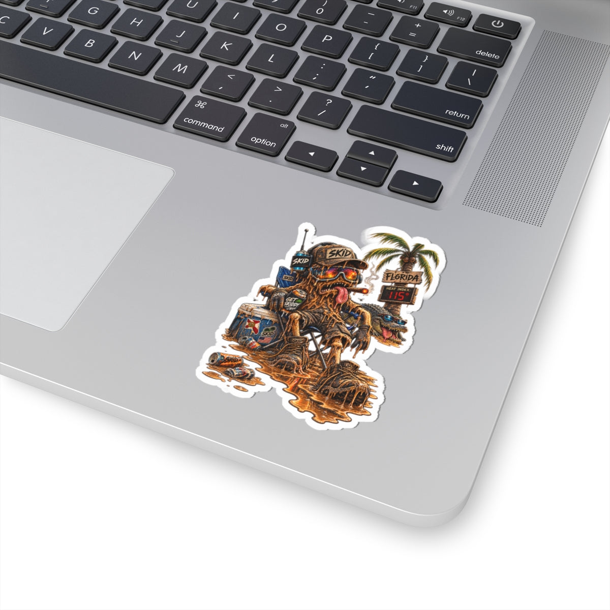 Florida Heatwave Beach SKID Kiss-Cut Sticker