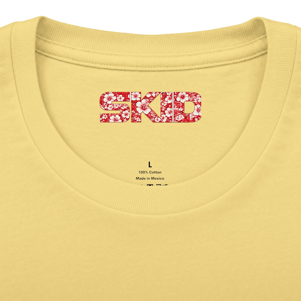 Floral Jeep Graphic Tee - Red Hawaiian Cruiser T-Shirt