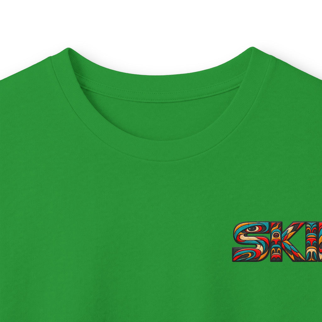 Long Sleeve Tee — Colorful "JEEP LINEAGE TOTEM" Graphic ("SKD")