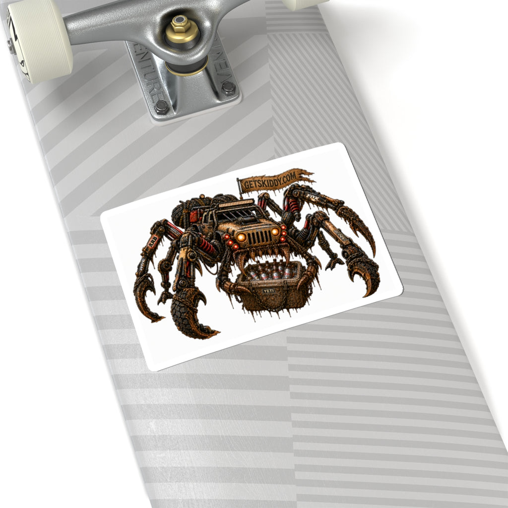 Cryptid Spider GET SKIDDY-Kiss-Cut Sticker
