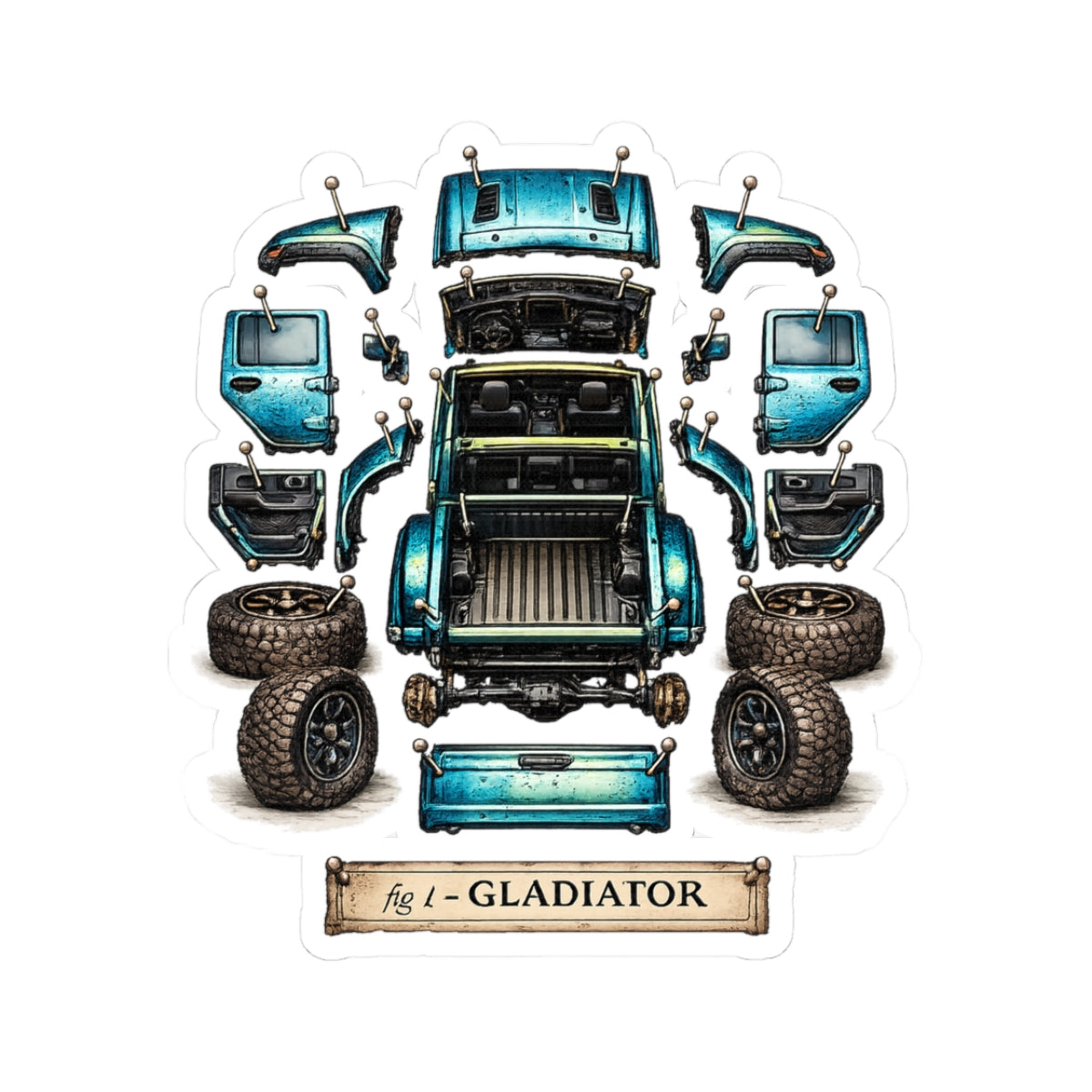 Gladiator Dissect Blue