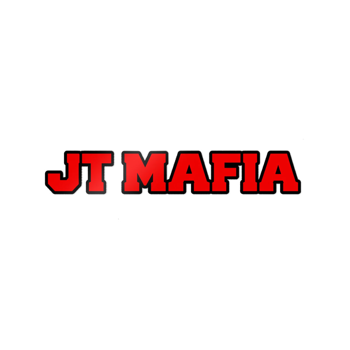 JT MAFIA Red Logo Sticker — UV DTF Durable Vinyl Sticker
