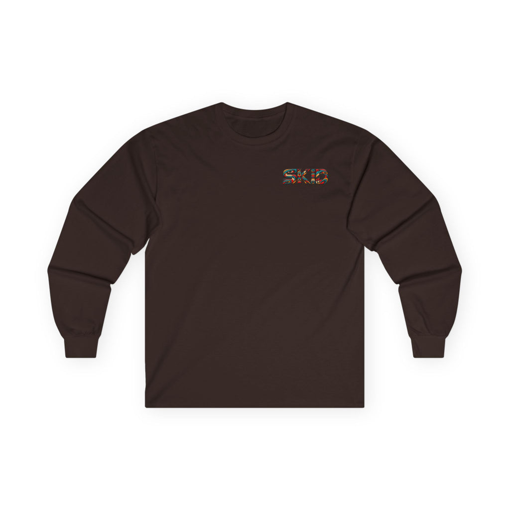 Long Sleeve Tee — Colorful "JEEP LINEAGE TOTEM" Graphic ("SKD")