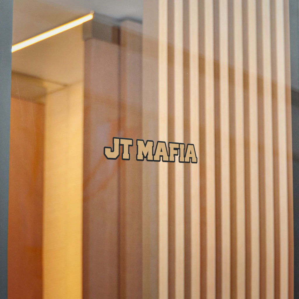 JT Mafia Gold Logo Sticker