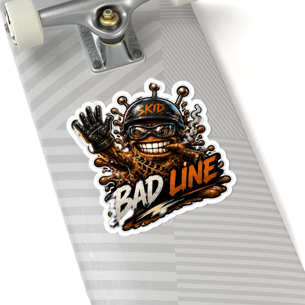 Bad Line SKID Sticker —  Kiss-Cut Decal