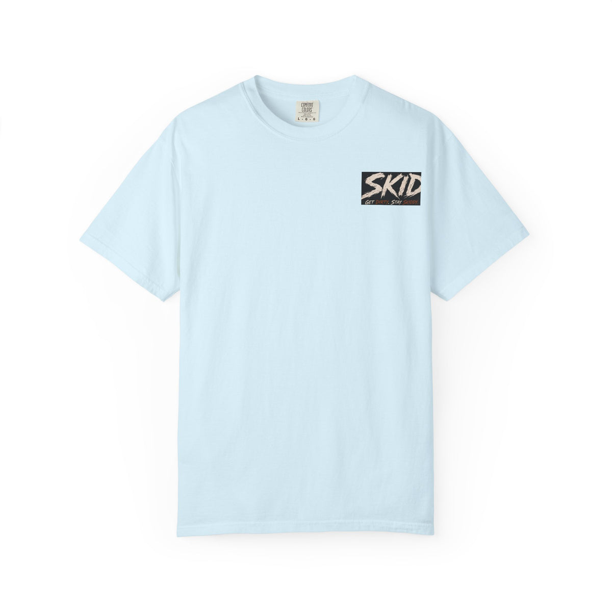 Off-Road Adventure T-Shirt — "SKID" Graphic Tee with Jeep & Forest Scene