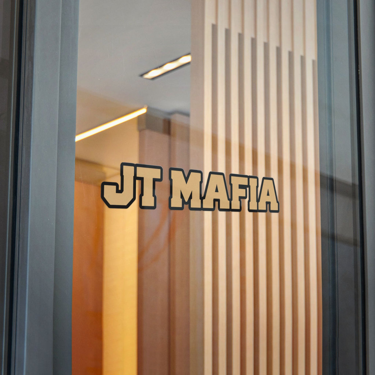 JT Mafia Gold Logo Sticker