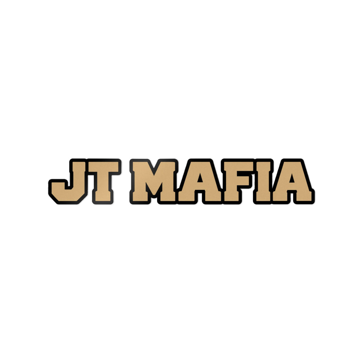 JT Mafia Gold Logo Sticker