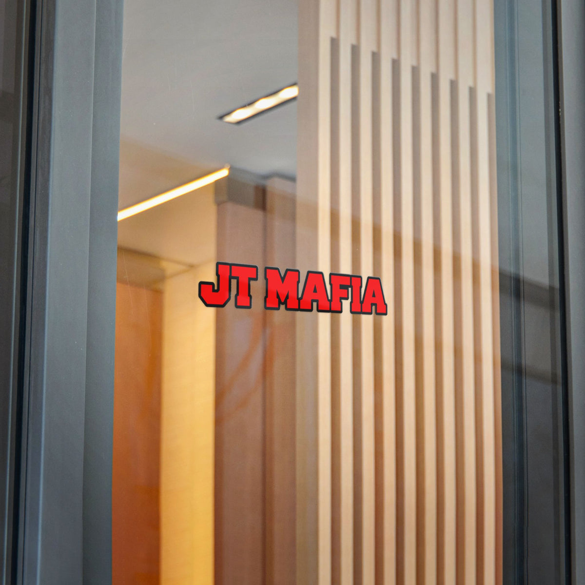 JT MAFIA Red Logo Sticker — UV DTF Durable Vinyl Sticker