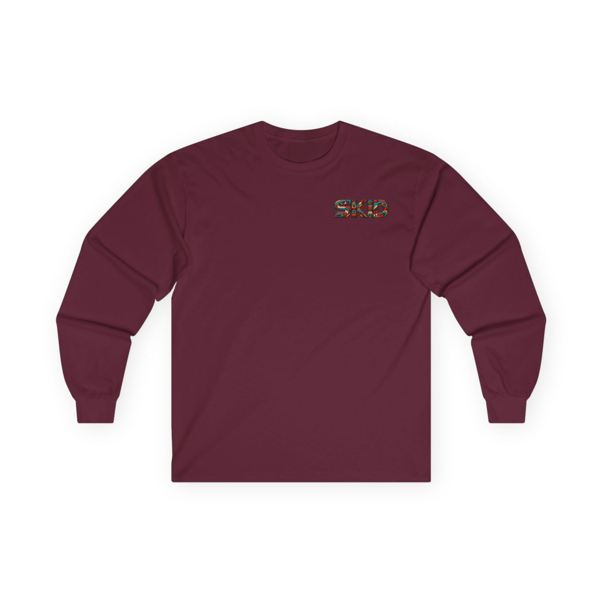 Long Sleeve Tee — Colorful "JEEP LINEAGE TOTEM" Graphic ("SKD")