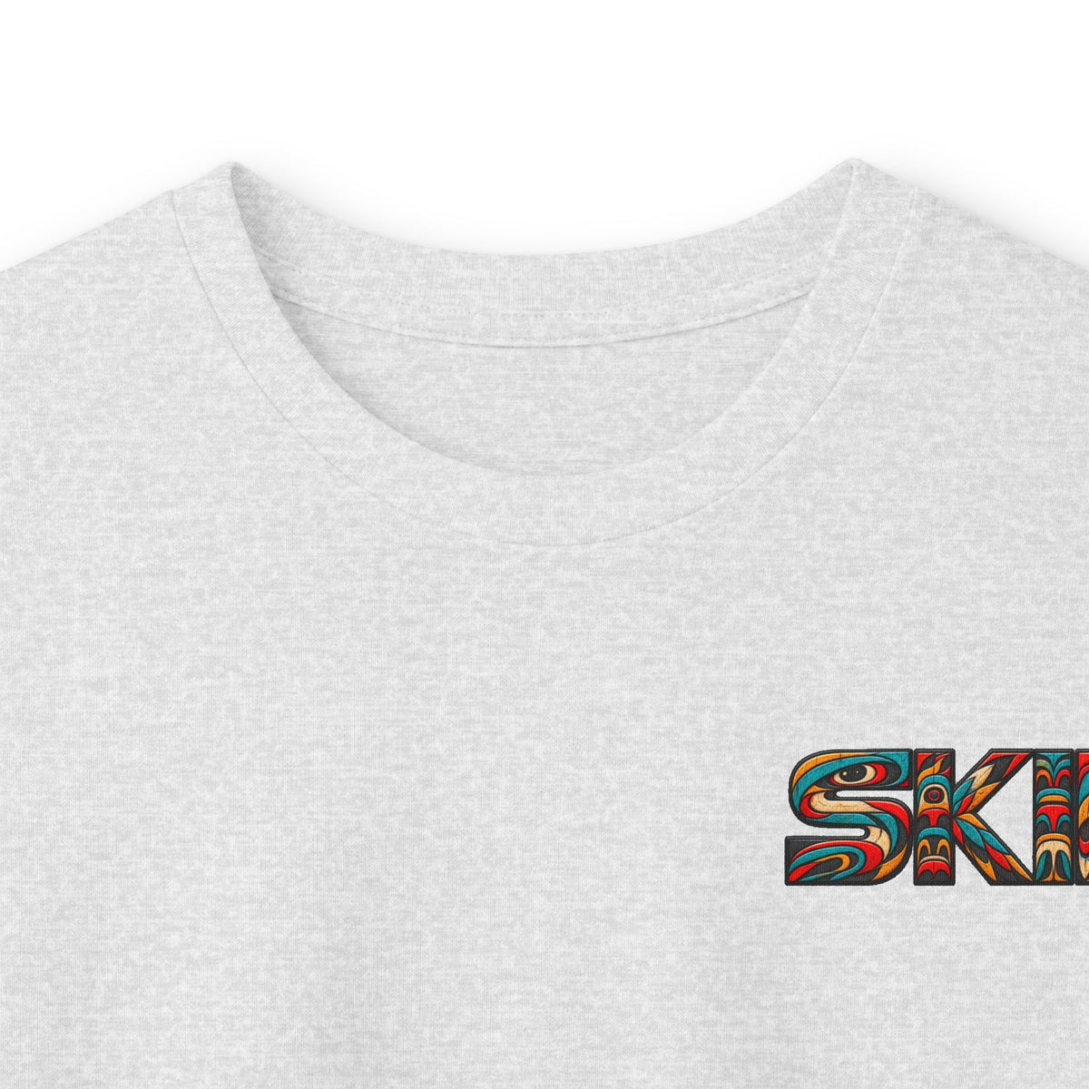 Long Sleeve Tee — Colorful "JEEP LINEAGE TOTEM" Graphic ("SKD")