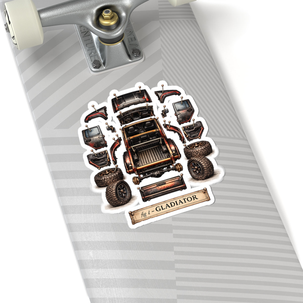 Gladiator Dissect Black/Red Kiss-Cut Sticker