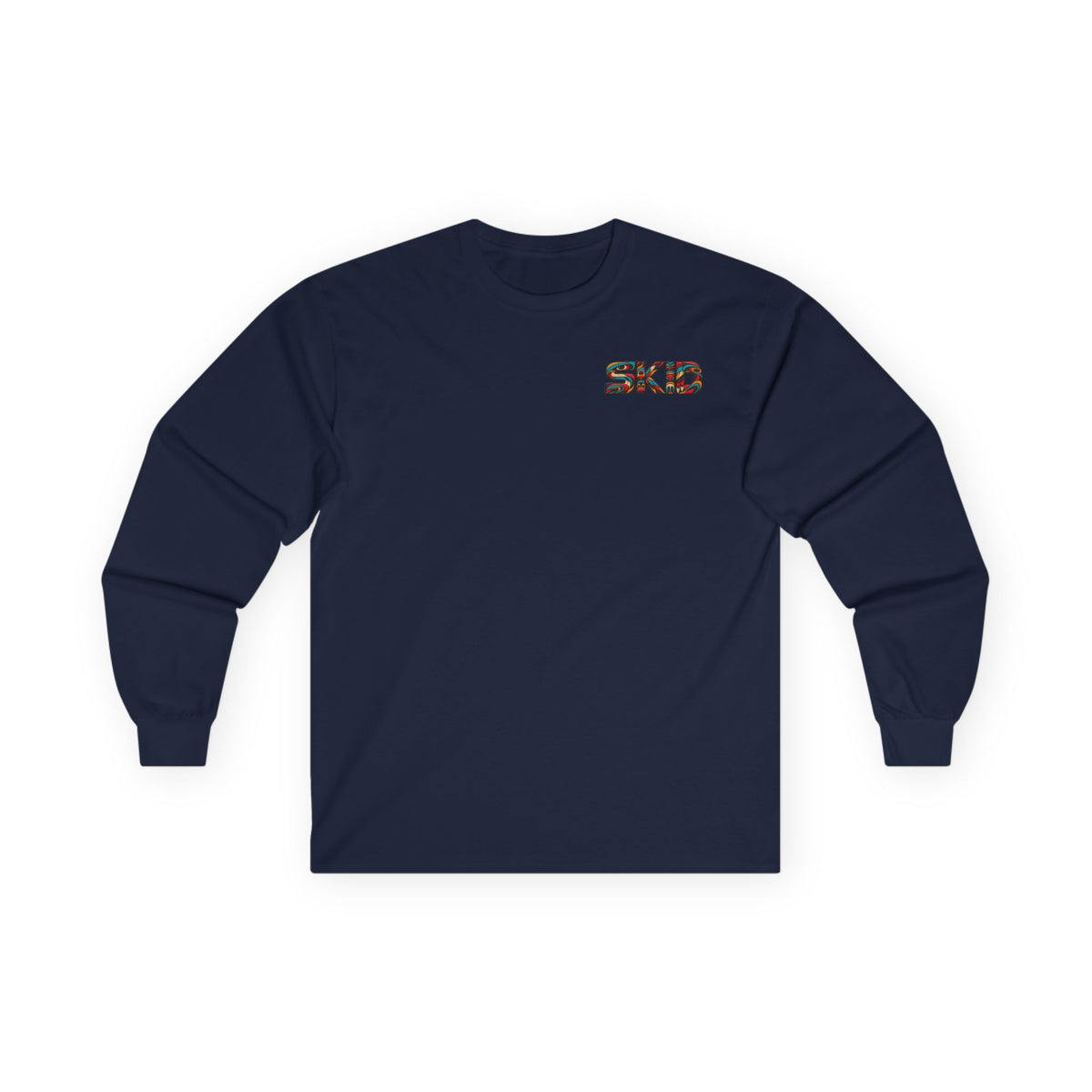 Long Sleeve Tee — Colorful "JEEP LINEAGE TOTEM" Graphic ("SKD")
