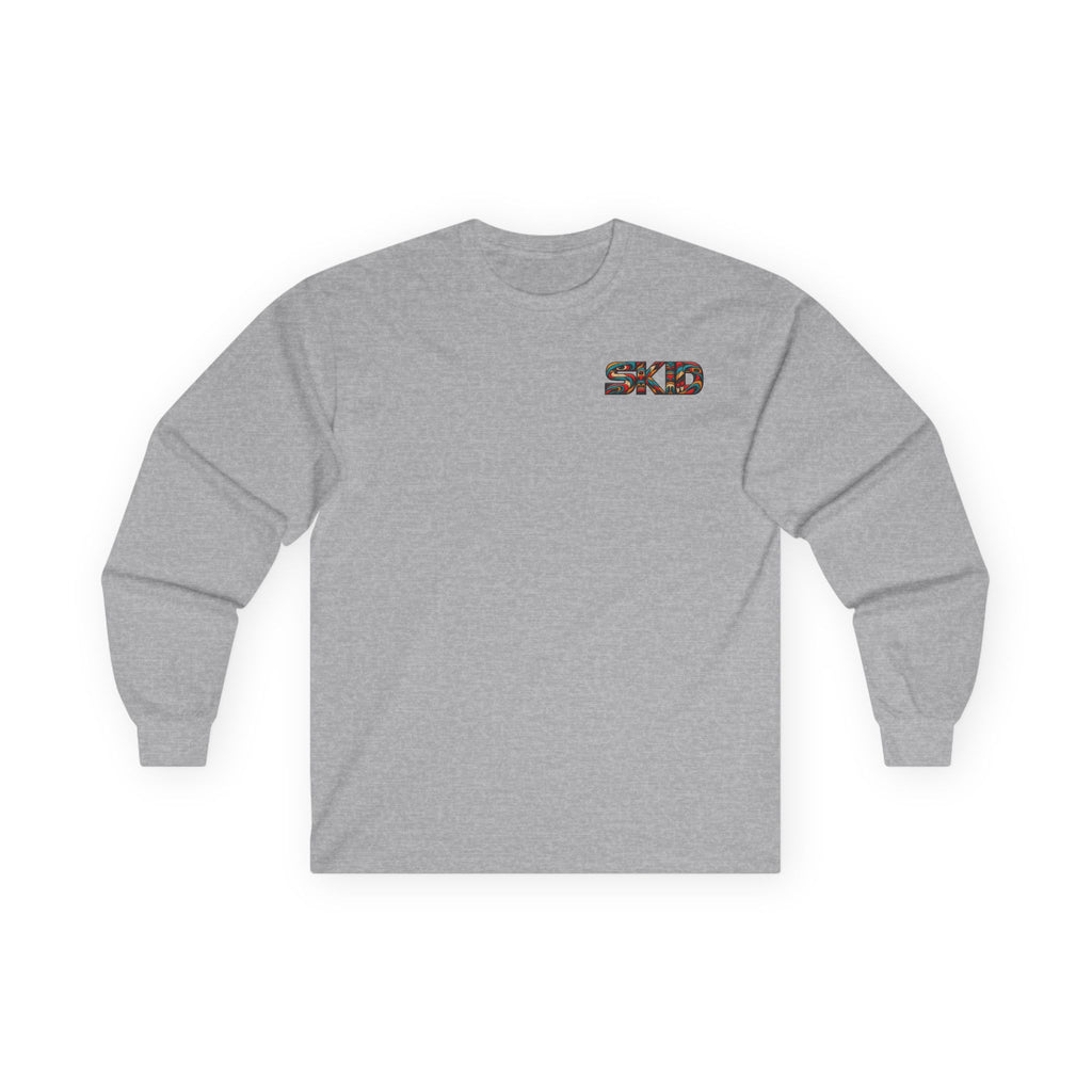 Long Sleeve Tee — Colorful "JEEP LINEAGE TOTEM" Graphic ("SKD")