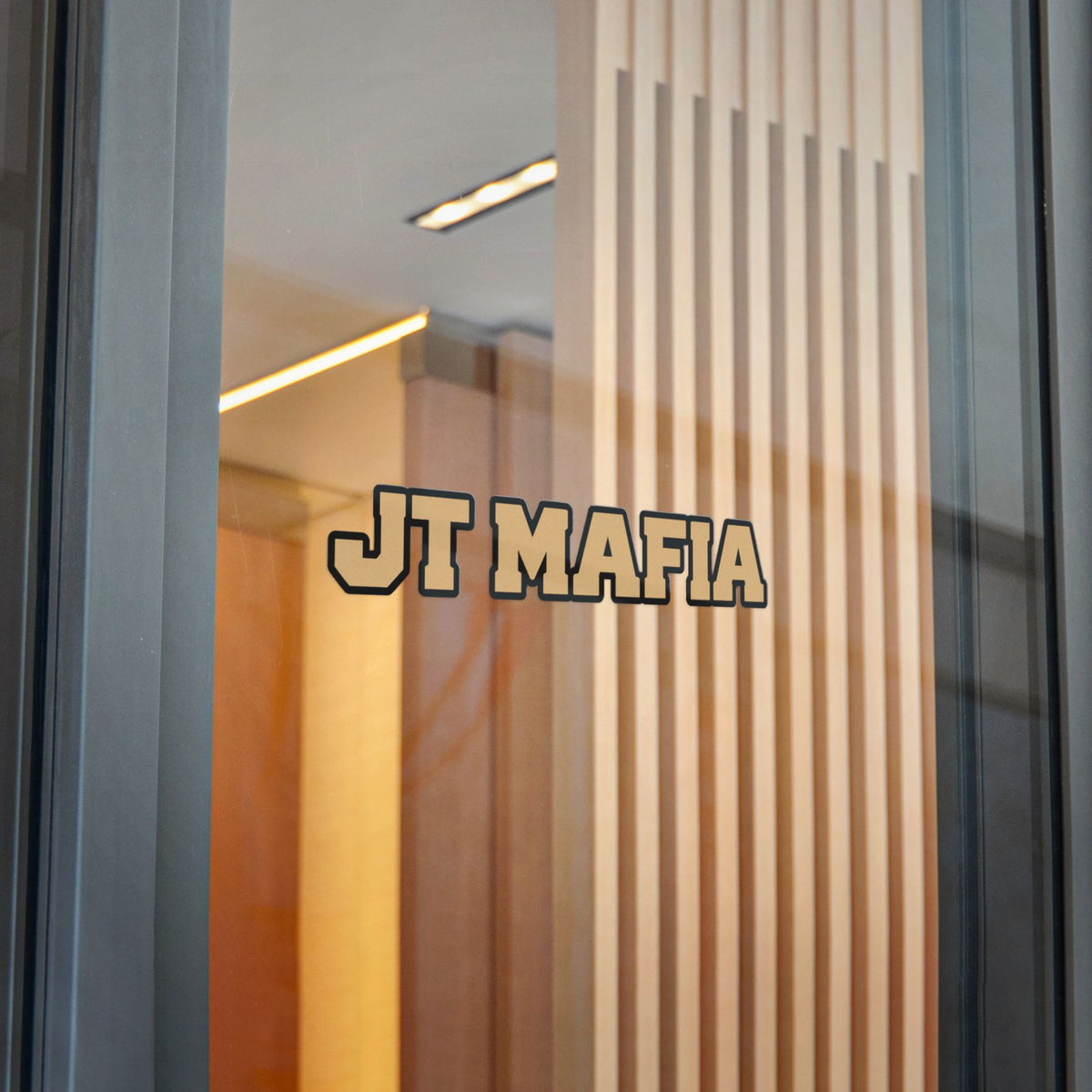 JT Mafia Gold Logo Sticker