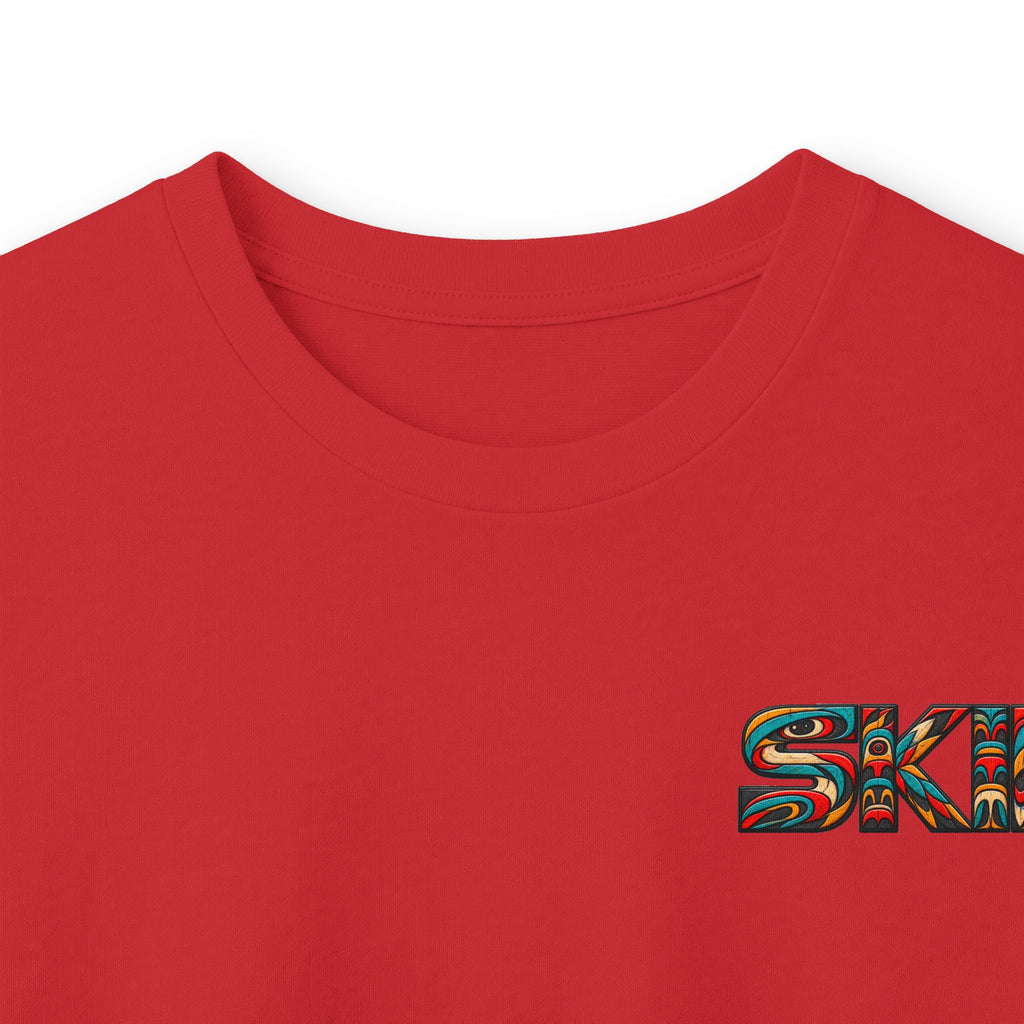 Long Sleeve Tee — Colorful "JEEP LINEAGE TOTEM" Graphic ("SKD")