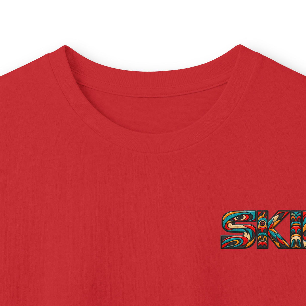 Long Sleeve Tee — Colorful "JEEP LINEAGE TOTEM" Graphic ("SKD")
