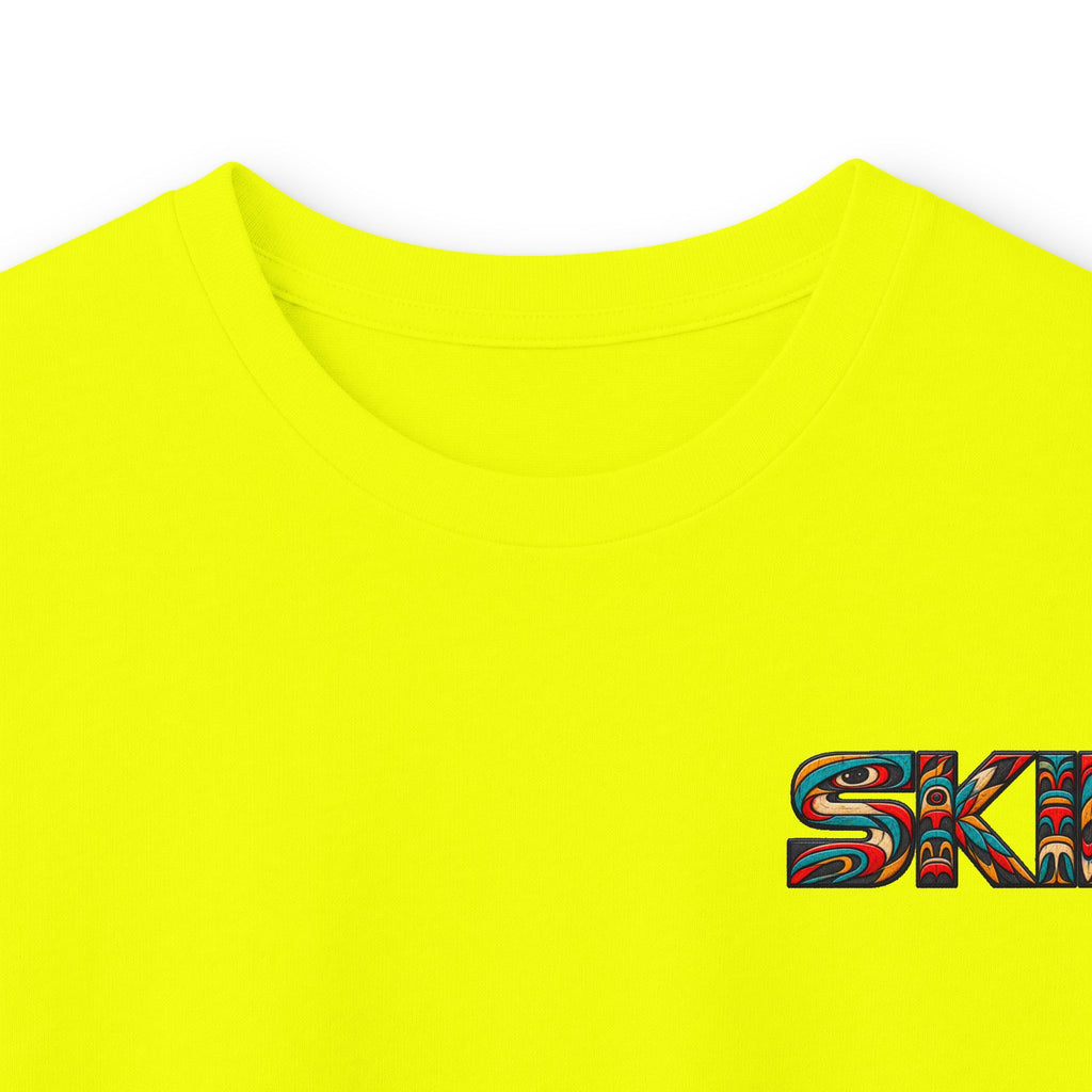 Long Sleeve Tee — Colorful "JEEP LINEAGE TOTEM" Graphic ("SKD")