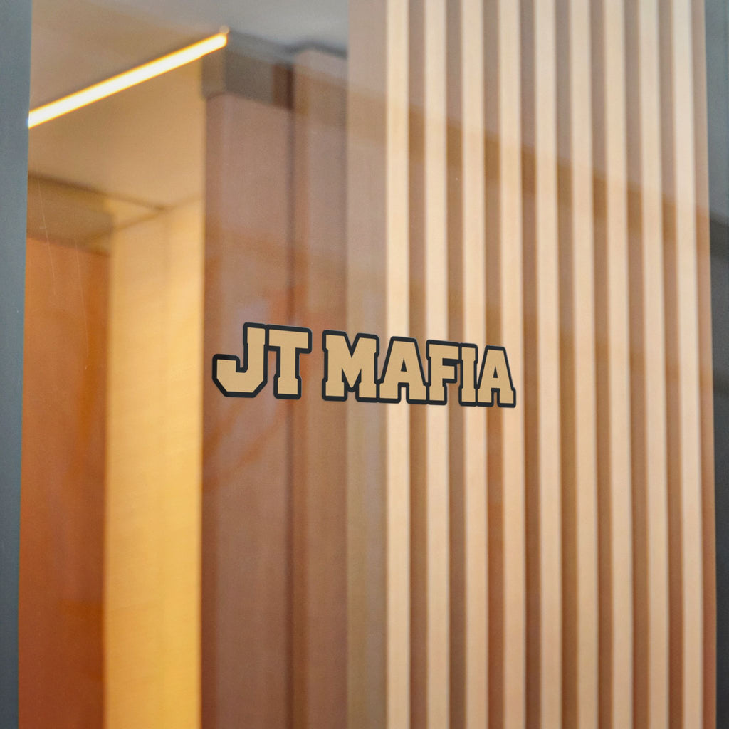 JT Mafia Gold Logo Sticker