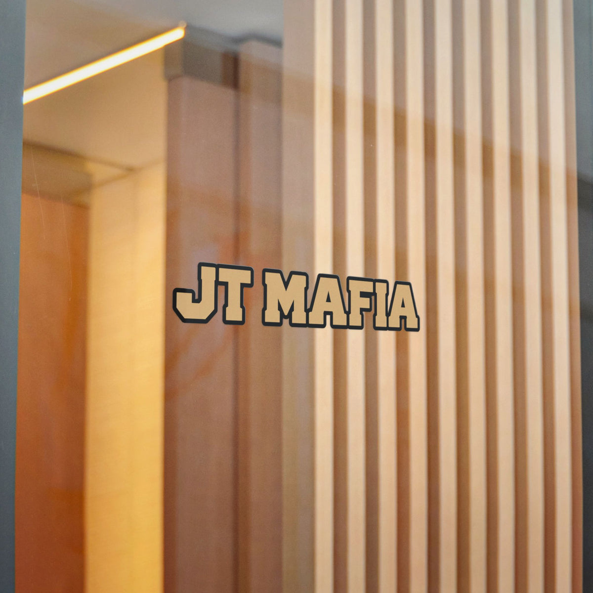 JT Mafia Gold Logo Sticker