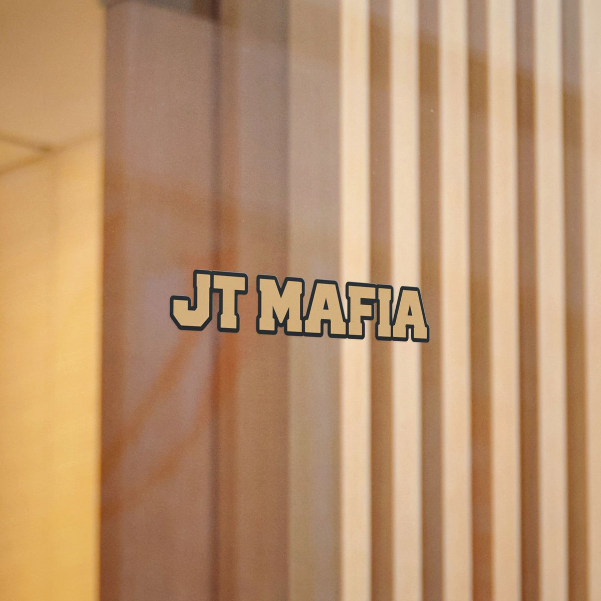 JT Mafia Gold Logo Sticker