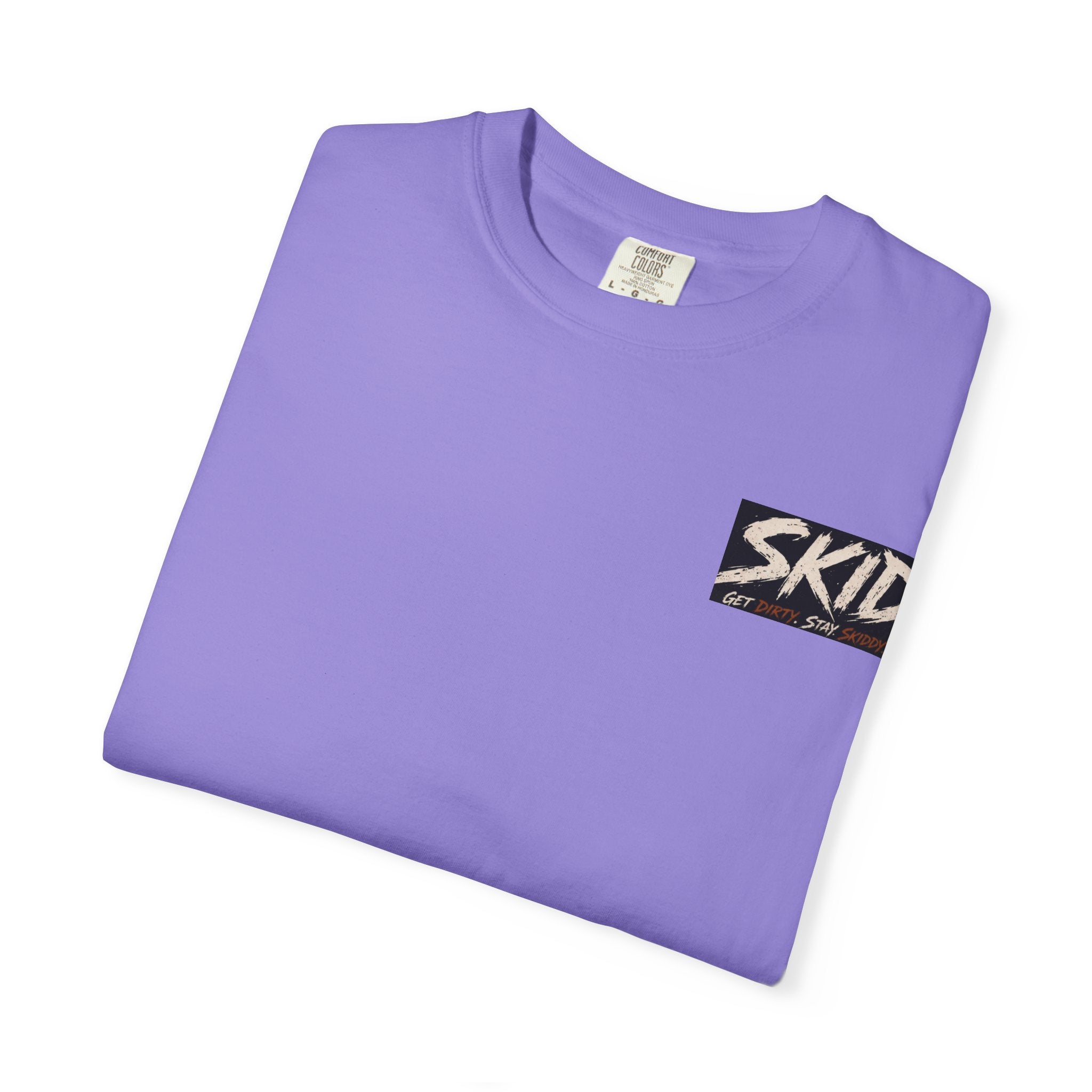 Off-Road Adventure T-Shirt — "SKID" Graphic Tee with Jeep & Forest Scene