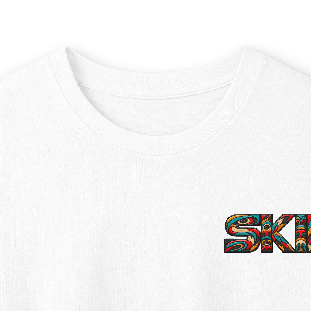 Long Sleeve Tee — Colorful "JEEP LINEAGE TOTEM" Graphic ("SKD")